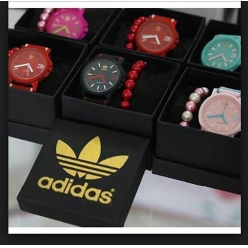 Relógio Adidas Colors Feminino com caixinhas e pulseiras